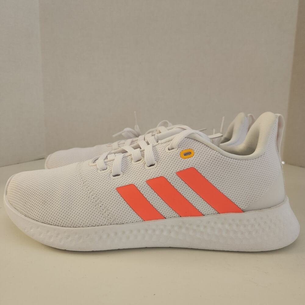 adidas Women's Puremotion Running Shoe, White/Acid Red/Flash Orange, 10 - Picture 3 of 8